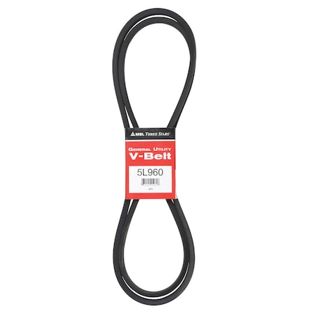 Mbl Mitsuboshi FHP General Utility V-Belt 0.63 in. W X 96 in. L For Fractional Horsepower Motors 5L960A